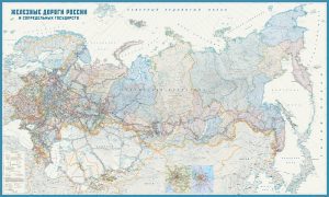 Карта железных дорог России и сопредельных государств